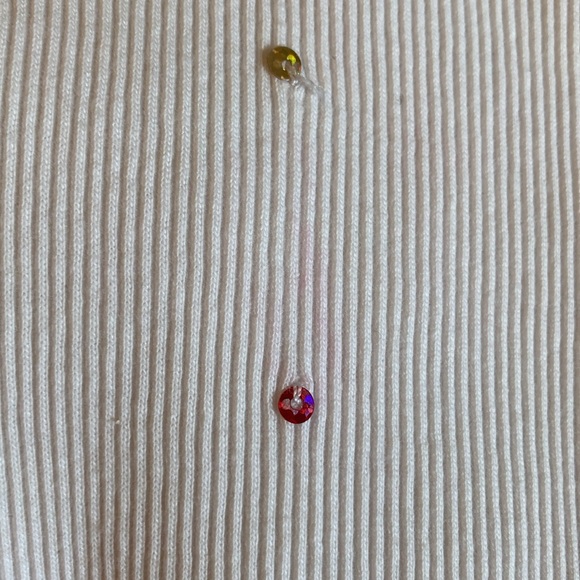 Old Navy Medium White Colorful Sequined Tank Top 🤍 🌈 - Picture 9 of 10